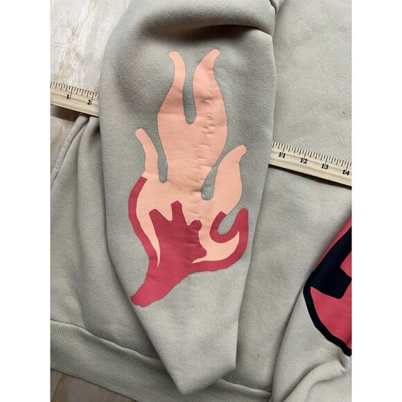 Pac Sun Increase Peace Hoodie Graphic Earth Flames Love S Sweatshirt Pullover - Picture 7 of 8